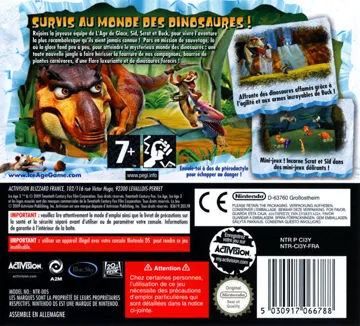 Ice Age 3 - Dawn of the Dinosaurs (Europe) (De,Es) box cover back